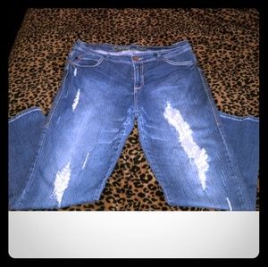 Woman Streetwear Denim Jeans 3X
